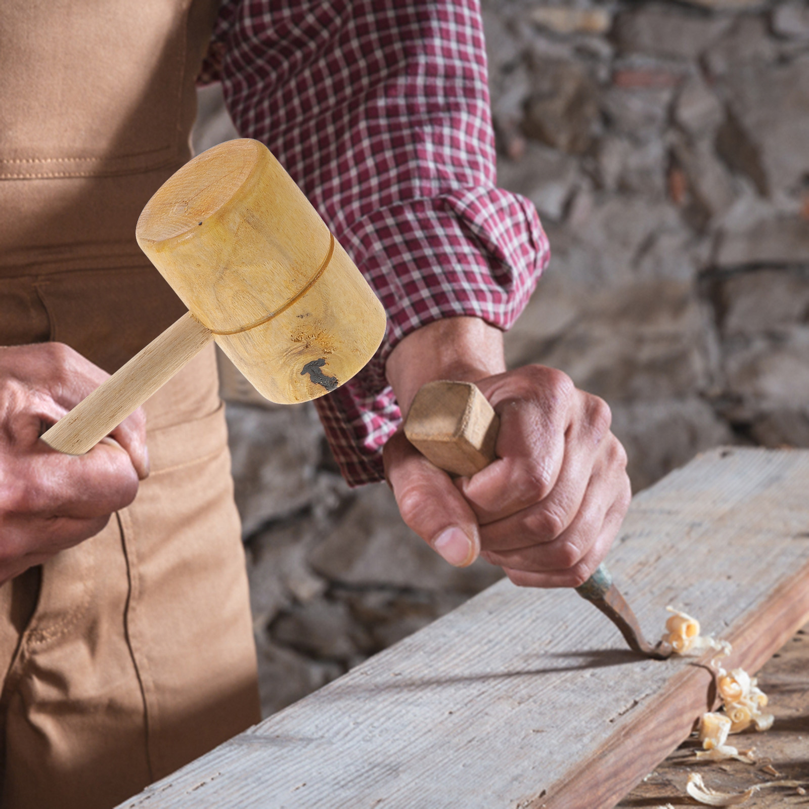 Mallet Wood Carving - Premium Rosewood Mallet Solid Wood Hammer