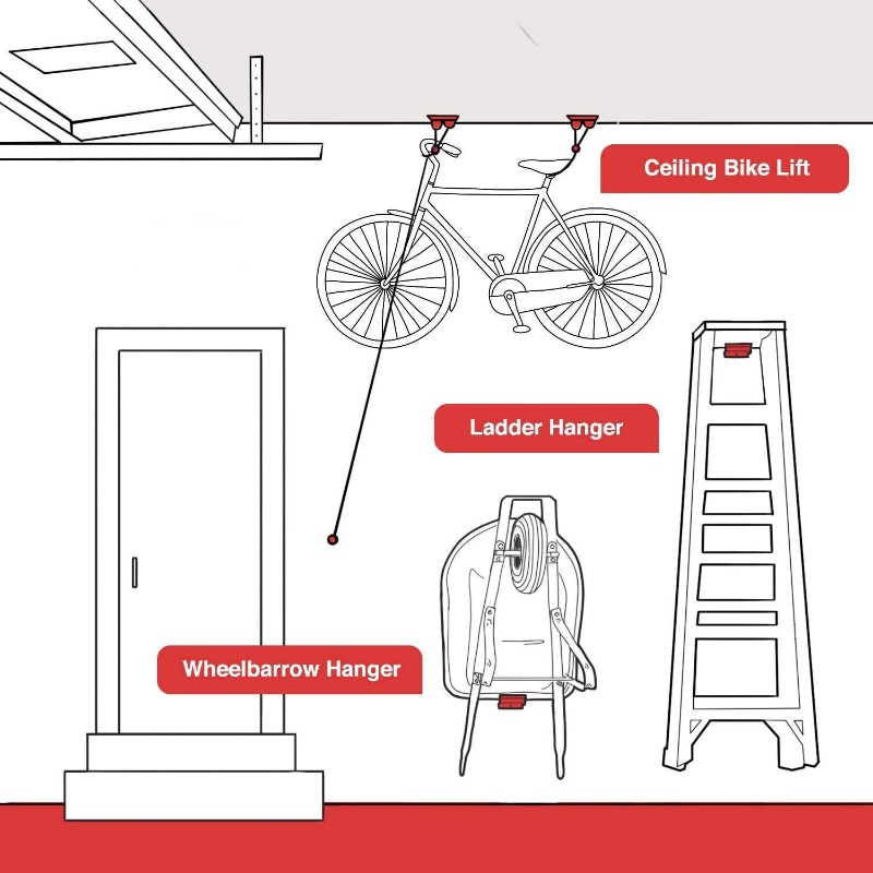 Heavy Duty Ladder Hooks - Wall - огляд і ціна Workshop Tools On Wall