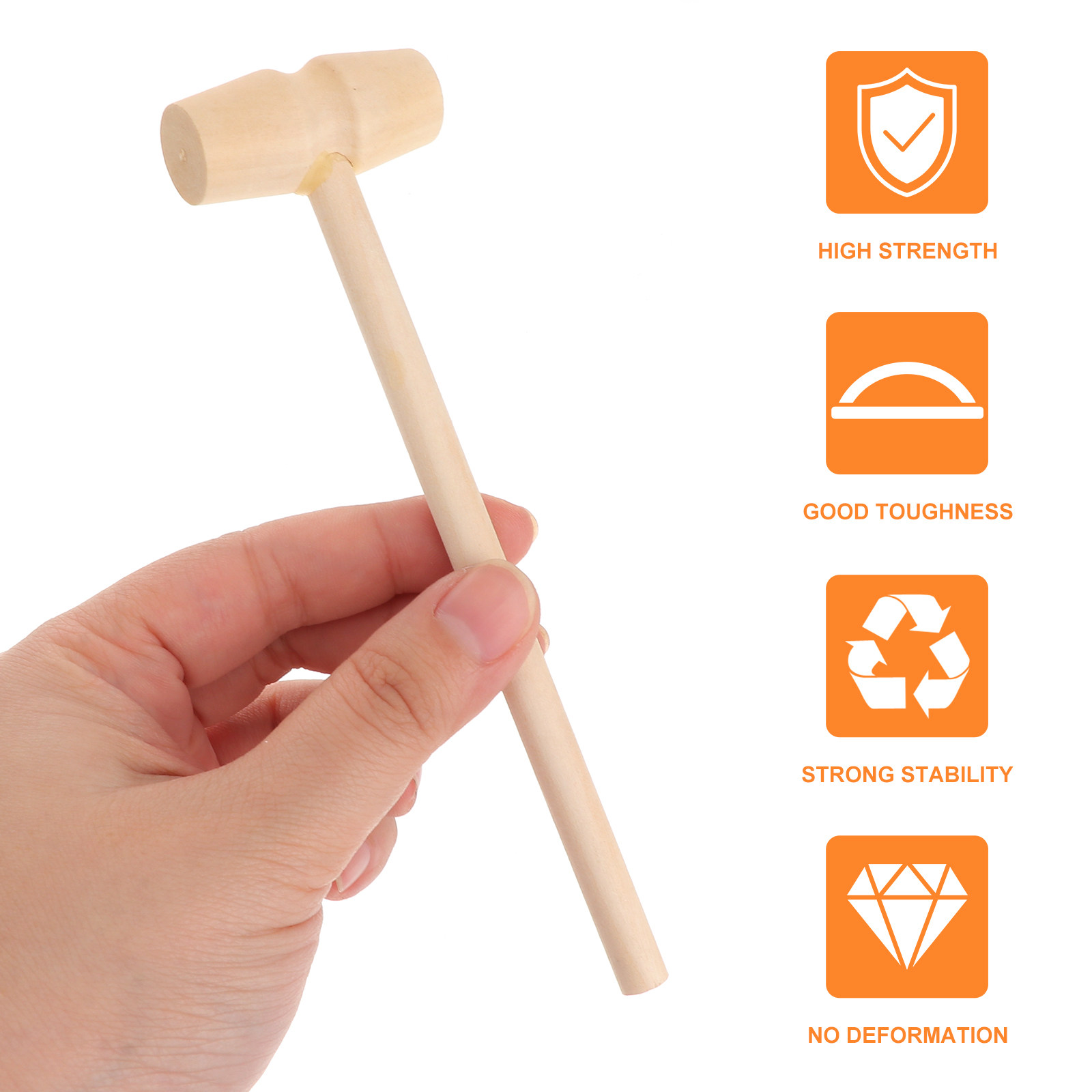 20Pcs Kid Wooden Mini Mallet U - огляд і ціна Mallet Wood Carving
