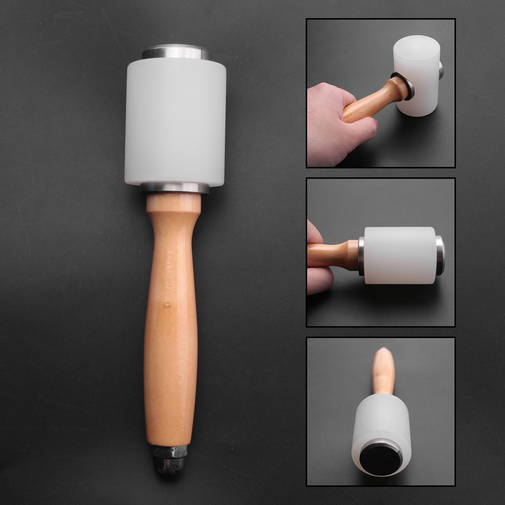 A84X-2 Pcs Leather Carving Ham - огляд і ціна Mallet Wood Carving