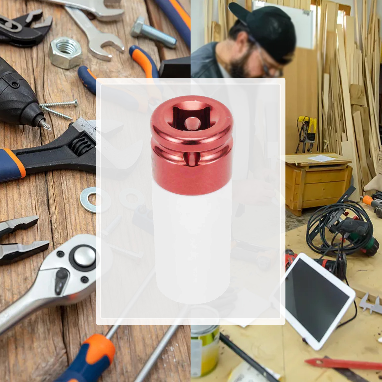 1Pc Metal Socket 17mm 19mm 21m - огляд і ціна Workshop Hand Tools And Equipment