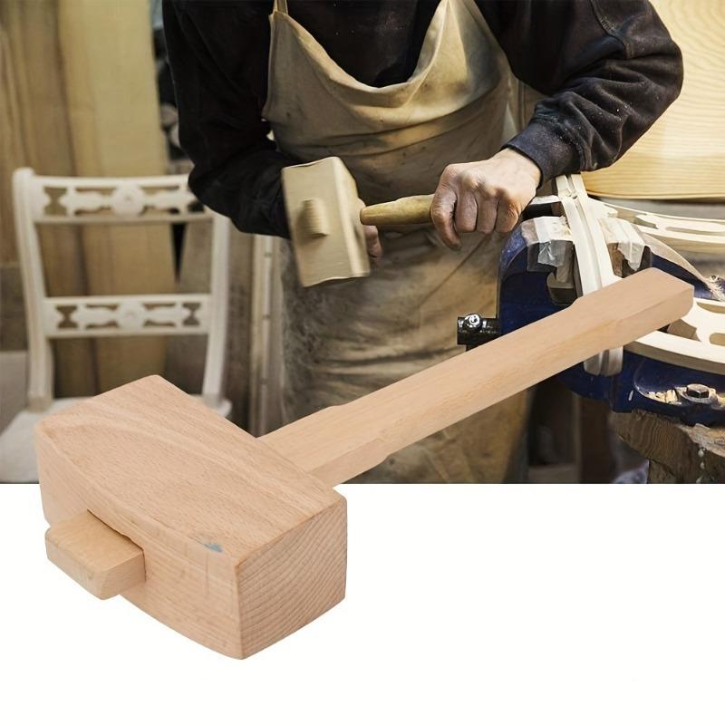 1Pc DIY Leather Beech Solid Wo - огляд і ціна Mallet Wood Carving